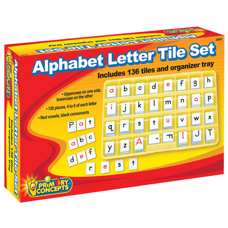 Primary Concepts Alphabet Letter Tile Set 2603
